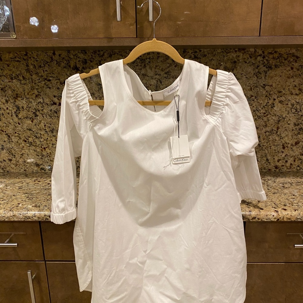 Calvin Klein Open Shoulder Top
